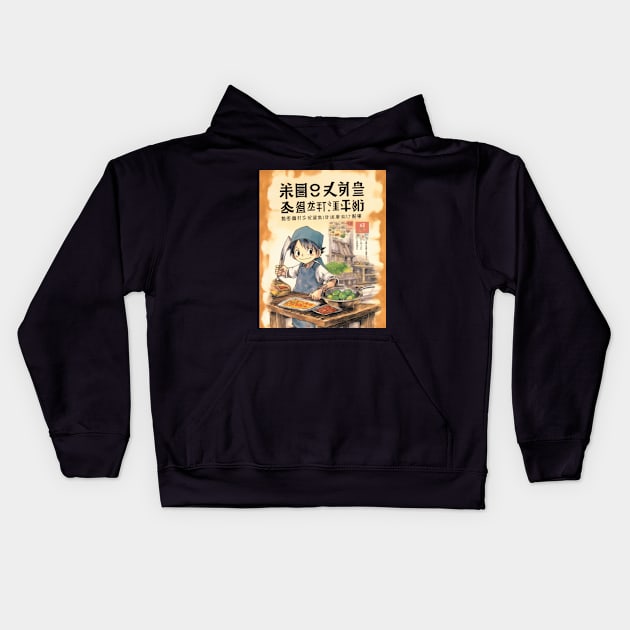 Japan anime manga Kids Hoodie by AviToys